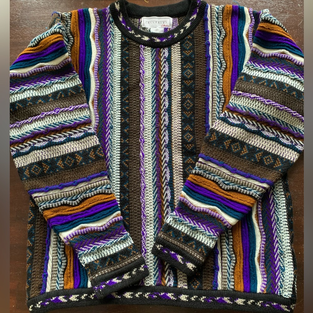 VINTAGE COOGI STYLE SWEATER, SIZE LARGE - GUC